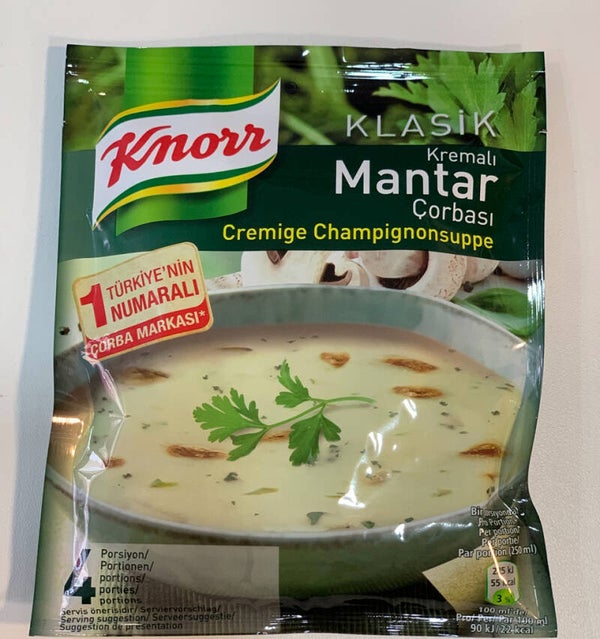 Knorr Kremalı Mantar Çorbası – Soupe Crémée aux Champignons