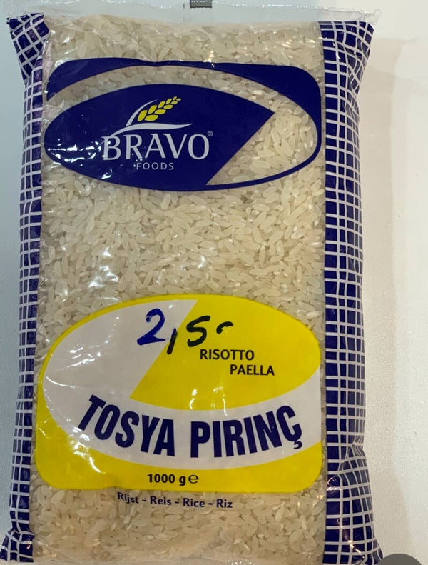 Riz Tosya Pirinç - Bravo Foods (1kg) Idéal pour risotto et paella !