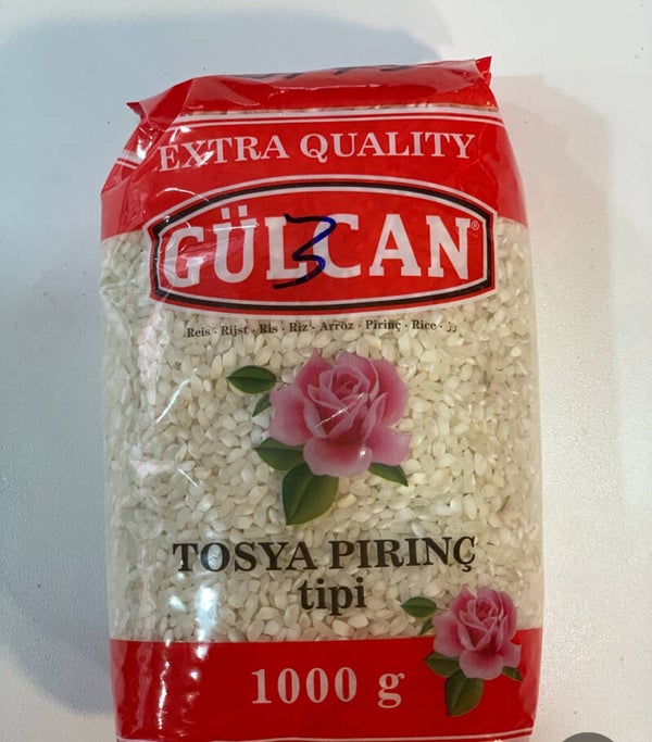 Riz Tosya Tipi Pirinç - Gülcan (1kg) Qualité Extra avec grain sélectionné