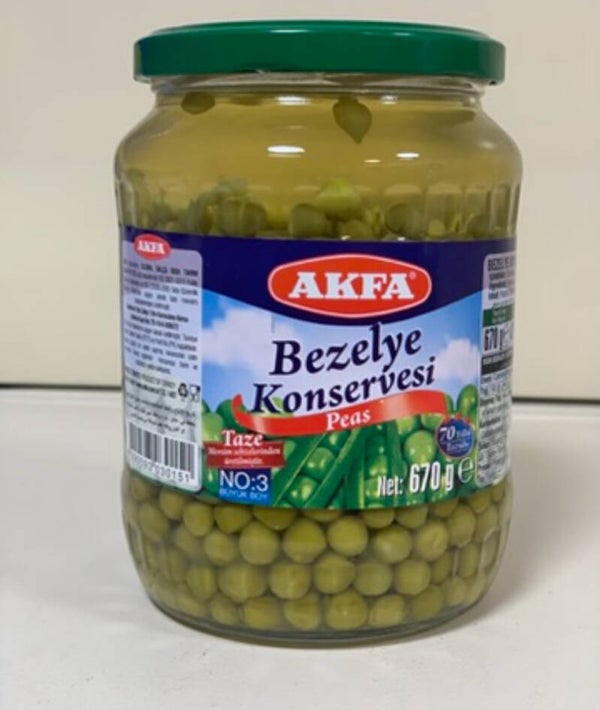 Petits pois en conserve - AKFA (670 g)