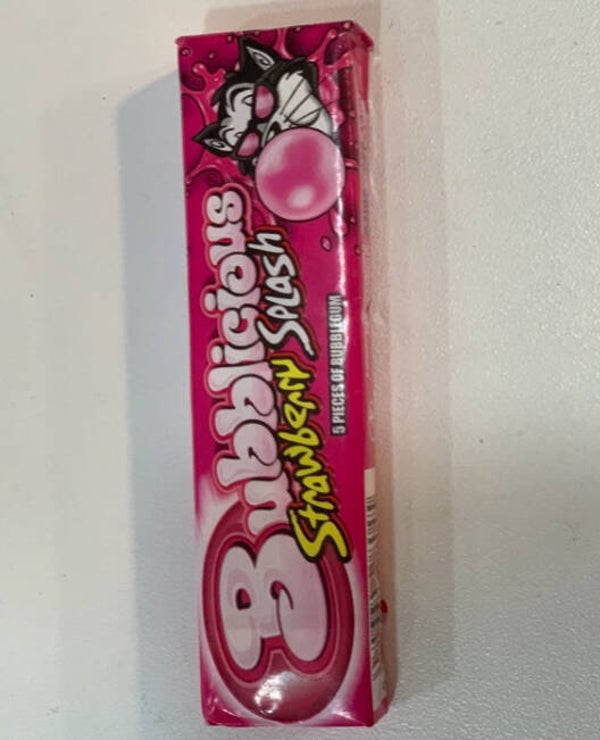Bubblicious Strawberry Splash – Chewing-gum goût fraise