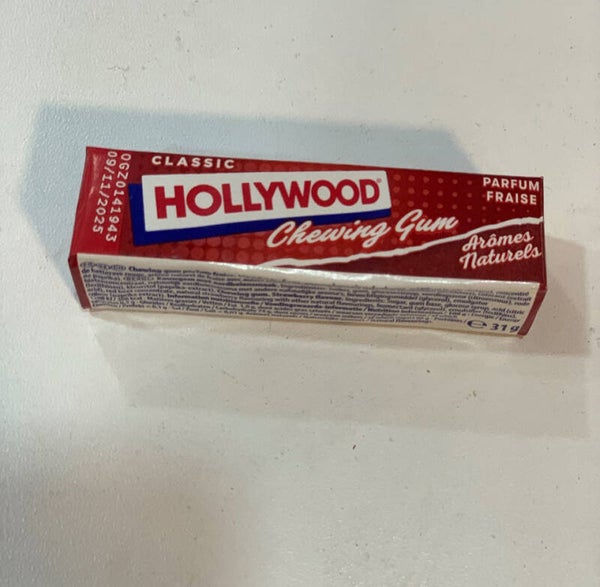 Hollywood Chewing Gum Fraise – Saveur Fruité Intense