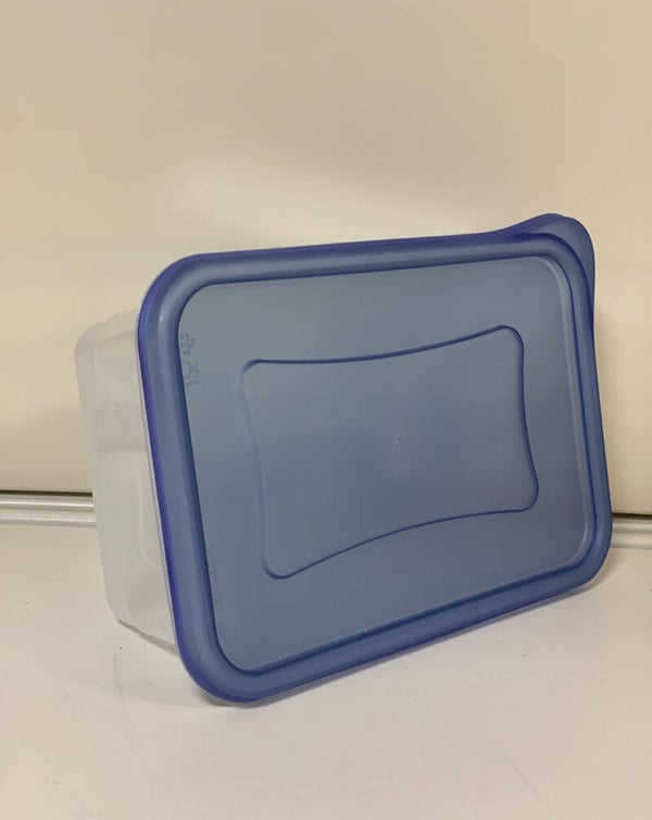 Boîte de conservation plastique – Couvercle bleu
