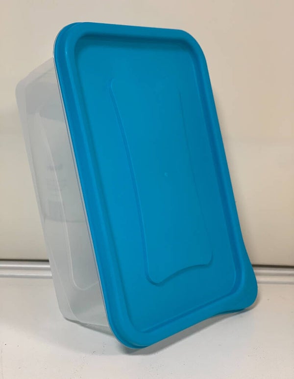 Boîte de conservation plastique – Couvercle turquoise