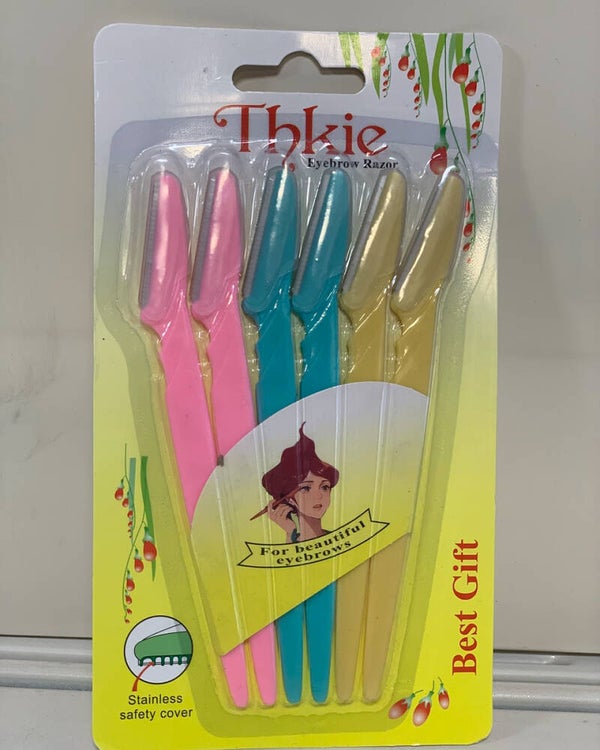 Rasoirs à sourcils Thkie (lot de 6)