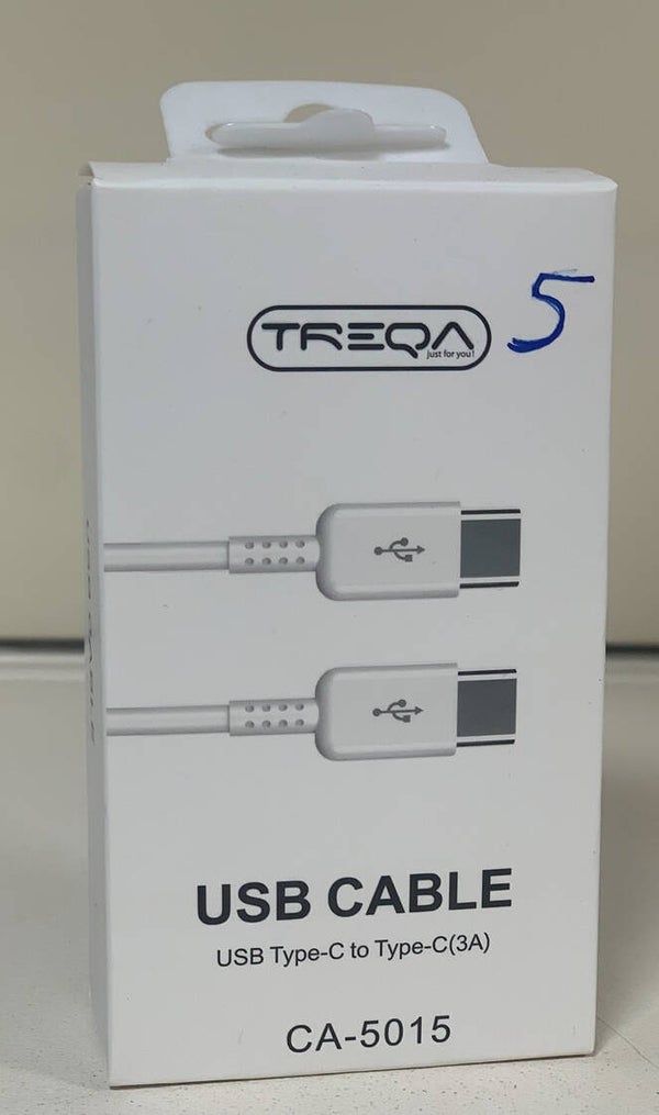 Câble USB Type-C vers Type-C (3A) – TREQA CA-5015