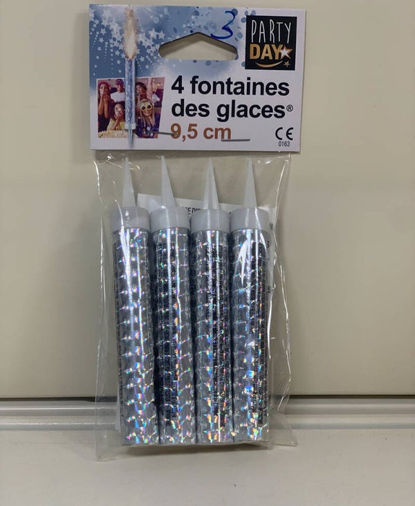 Fontaines des glaces 9,5 cm (x4) – Party Day