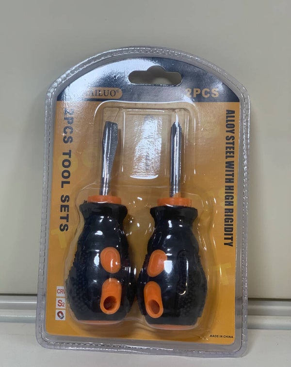 Lot de 2 tournevis courts – JIEUO