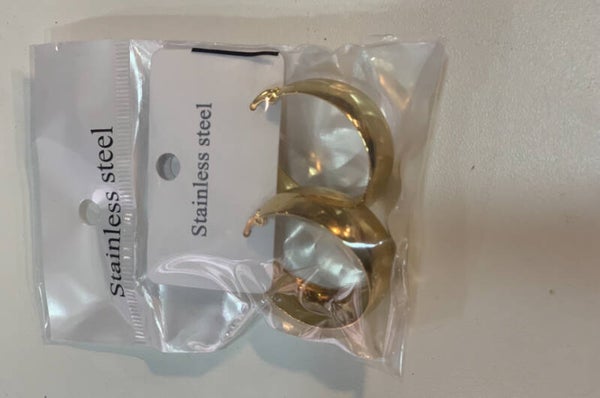 Créoles épaisses classiques dorées