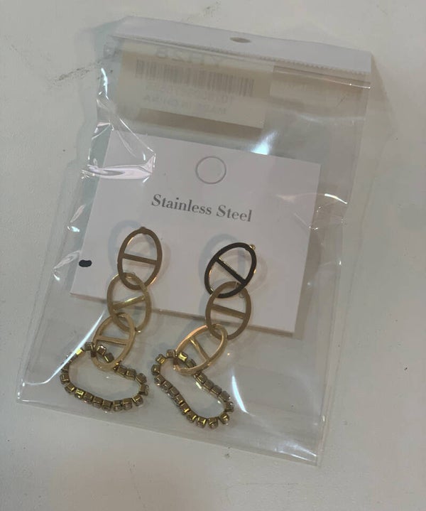 Boucles torsadées spirales dorées