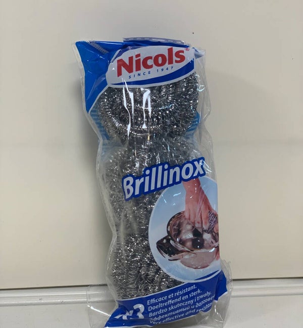 Nicols Brillinox – Éponges inox (x2)