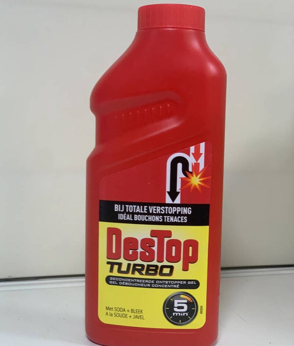 Destop Turbo – Déboucheur gel 5 min – 1L