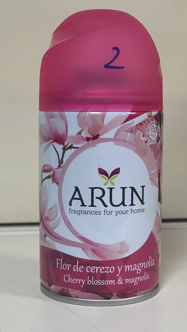 Arun Désodorisant automatique – Fleur de cerisier & magnolia – 250 ml