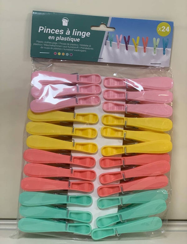 Pinces à linge en plastique (x24)