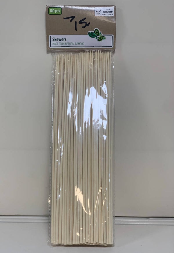Piques à brochettes en bambou (100 pièces)