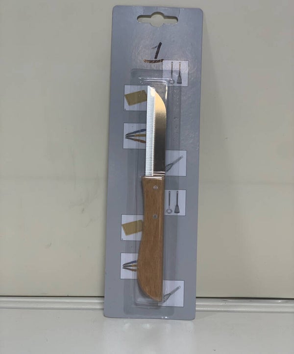 Couteau dentelé manche bois