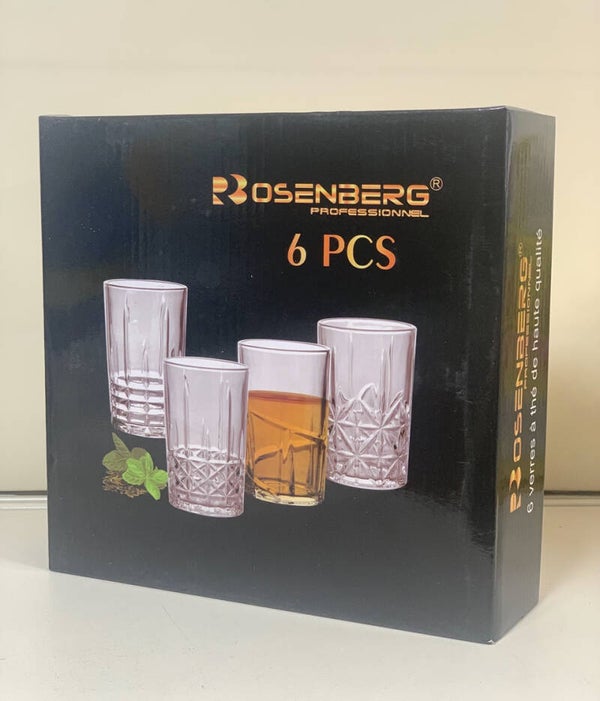 Coffret 6 verres à thé – Rosenberg Professionnel
