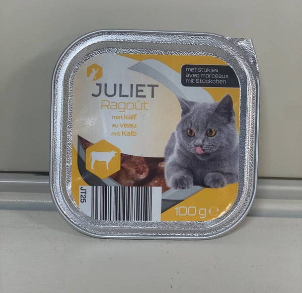 Nourriture pour chat Juliet – Ragoût au veau (100 g)