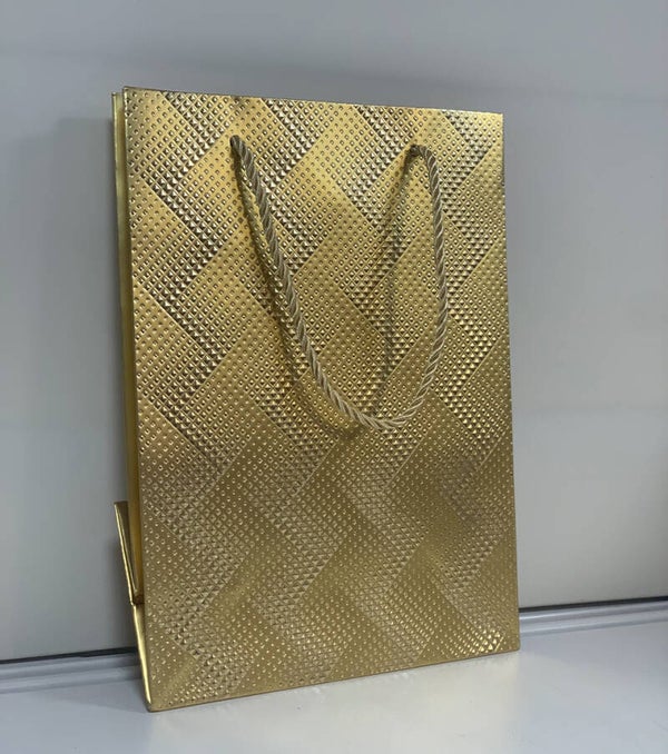 Sac cadeau brillant bleu