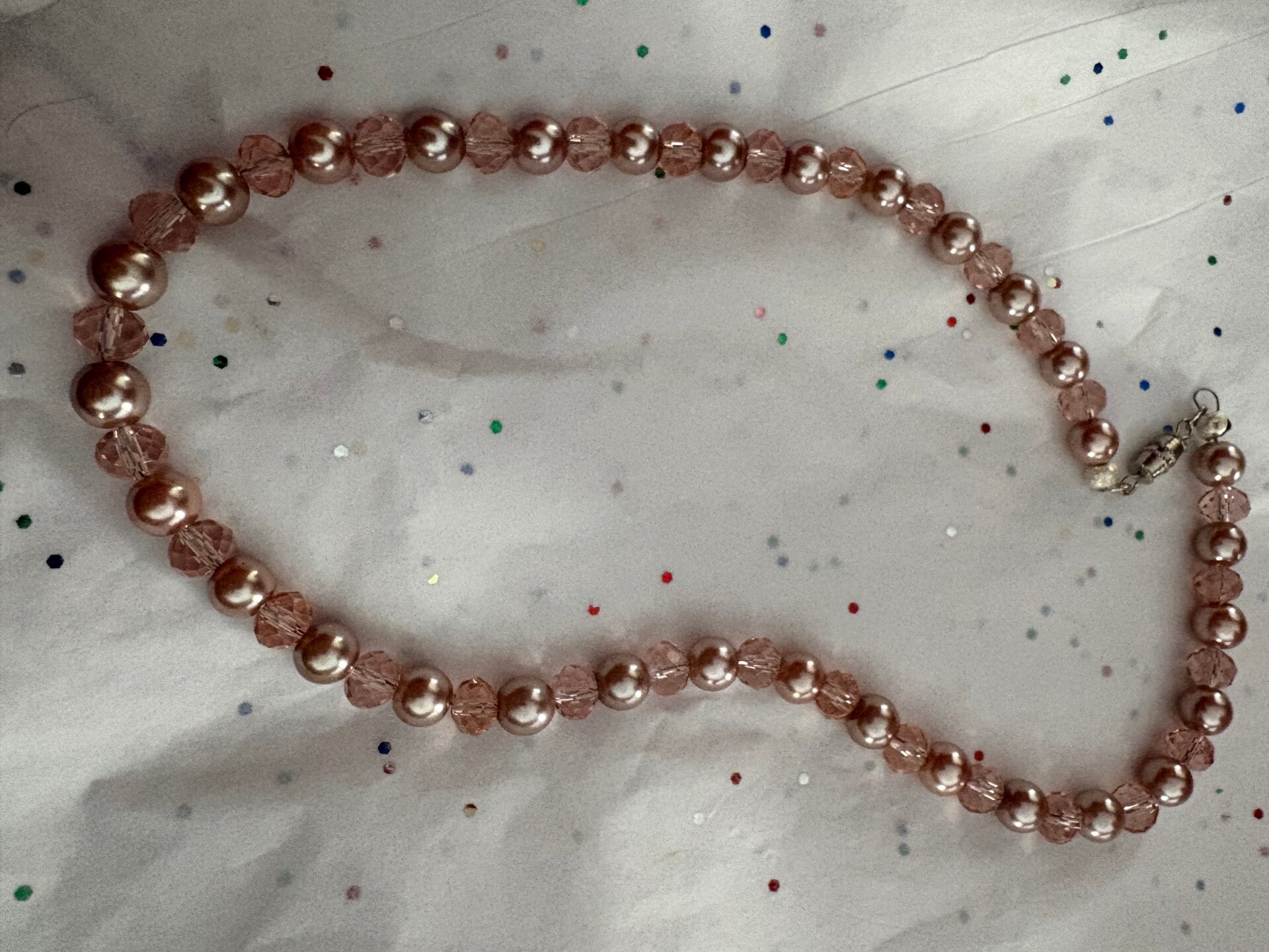 Pink Beaded Necklace