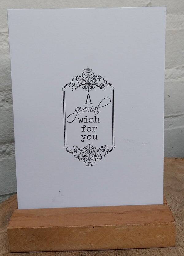 Wenskaart een special wish for you
