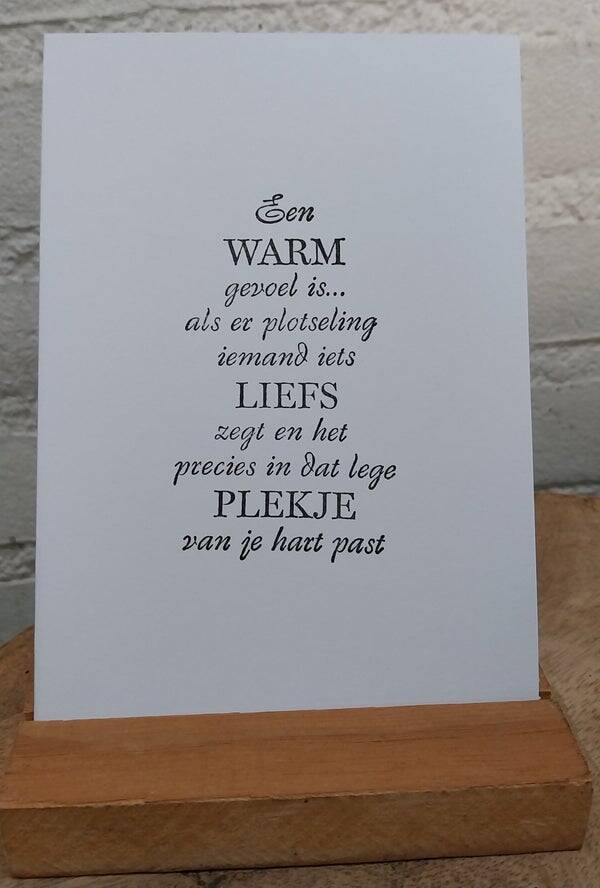 Wenskaart lief gedicht