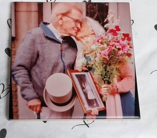 Gepersonaliseerd tegeltje MAT 11x11 cm