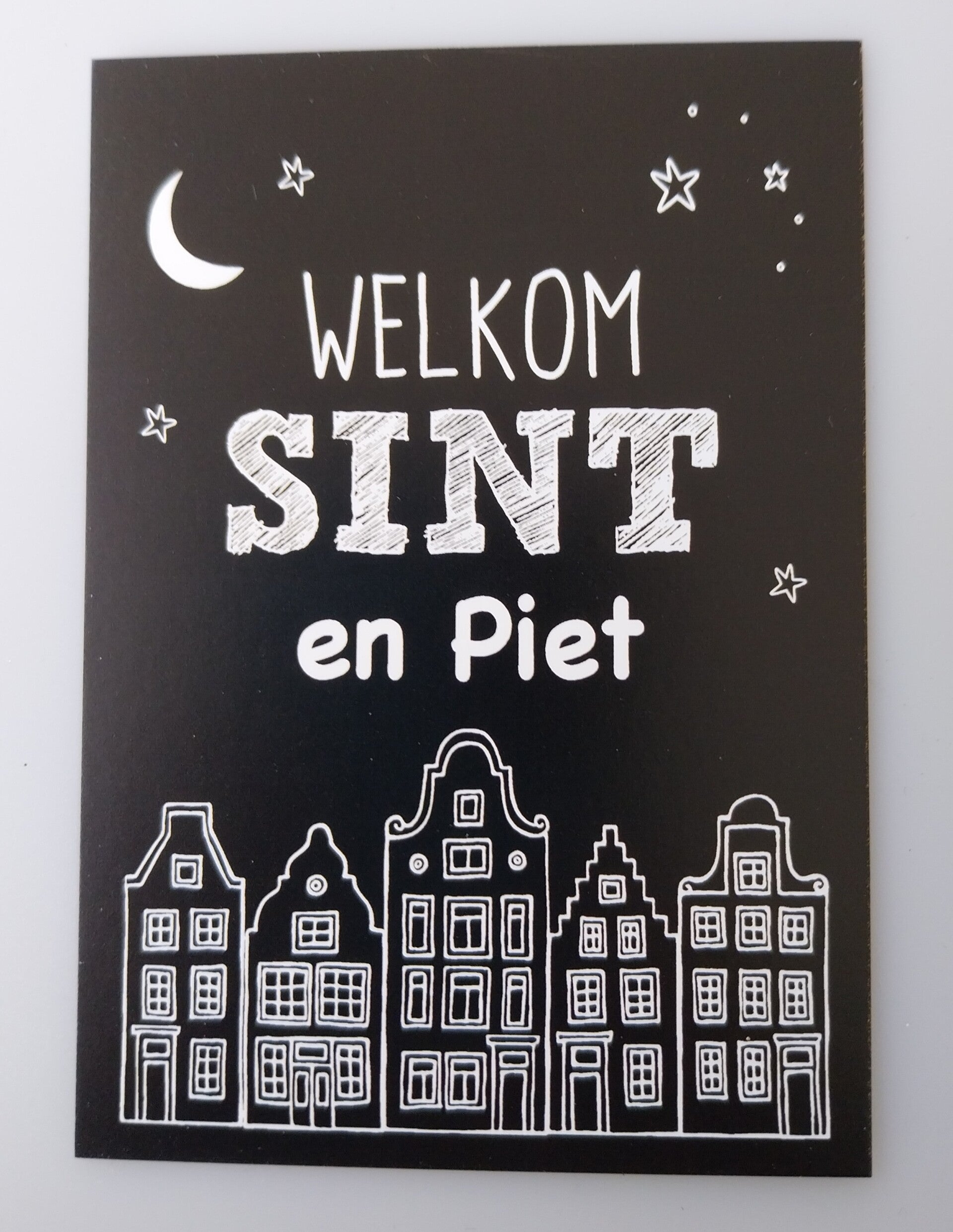 Kaartje Welkom Sint en Piet