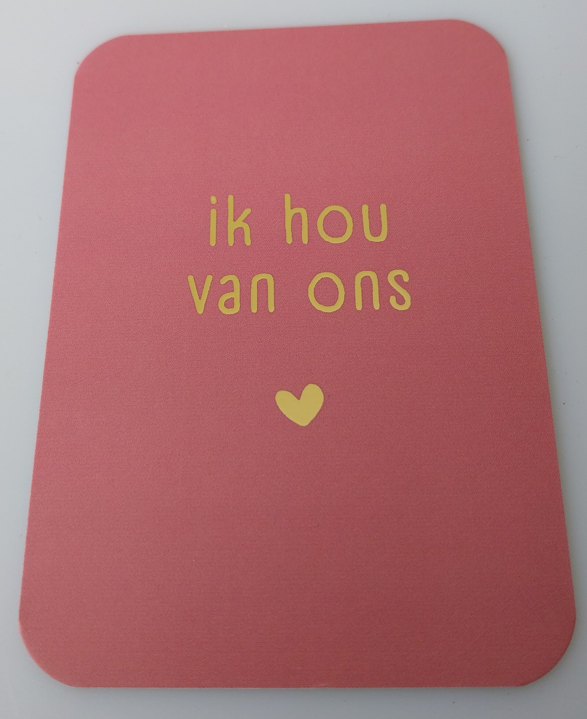 Kaartje ik hou van ons