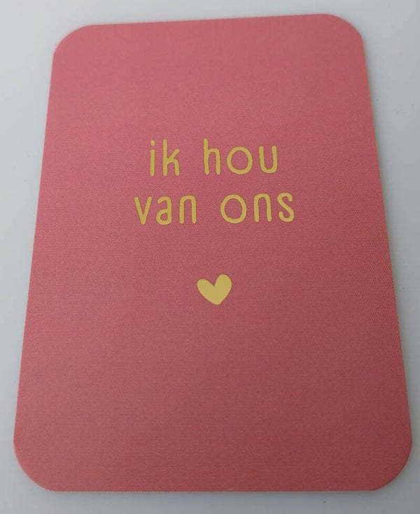 Kaartje ik hou van ons