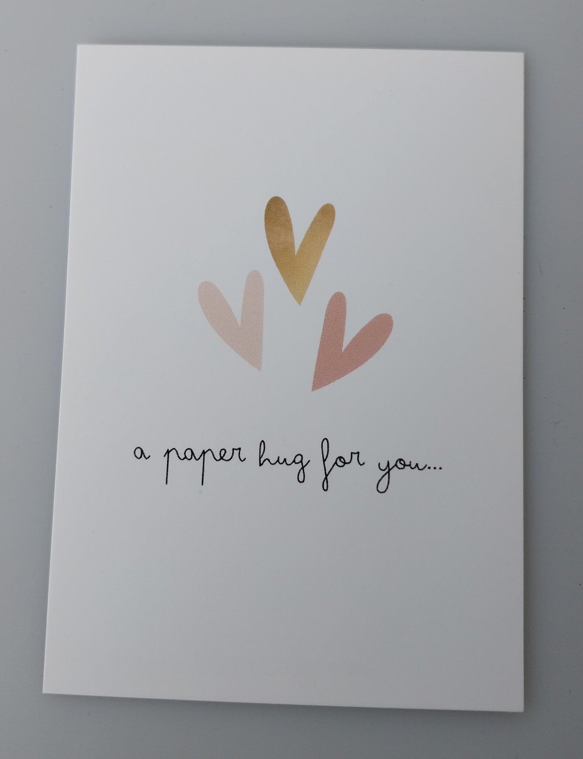 Kaartje a paper hug for you