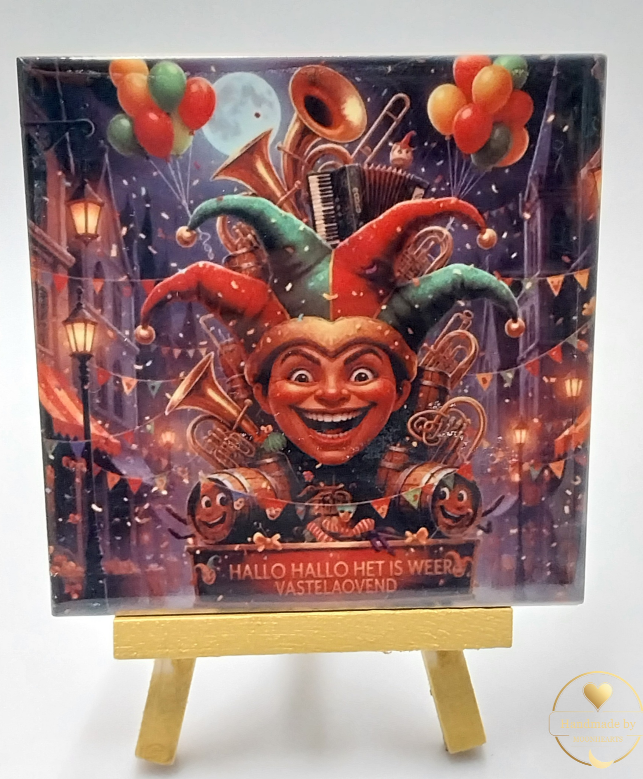 Tegeltje Hallo hallo het is weer