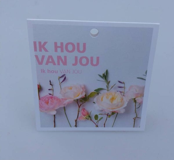 Wenskaart klein ik hou van jou