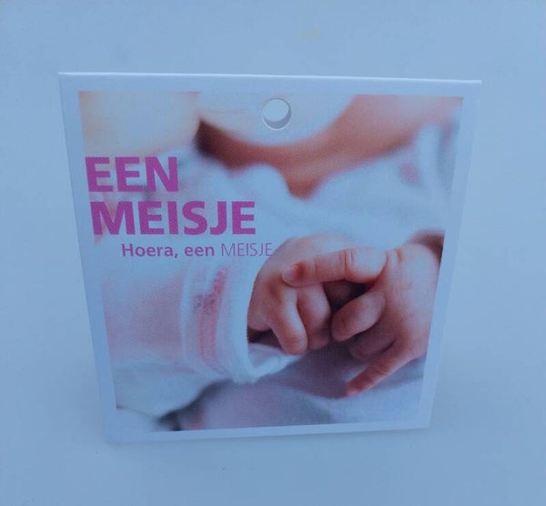 Wenskaart klein een meisje