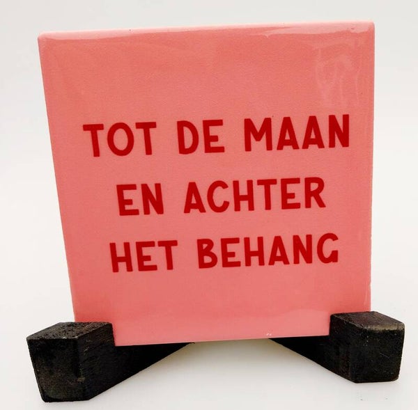 Tegeltje achter het behang