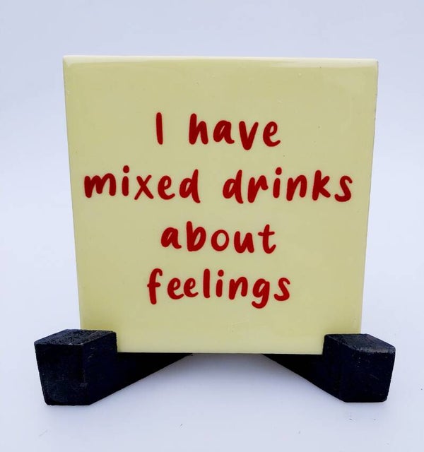 Tegeltje mixed drinks about