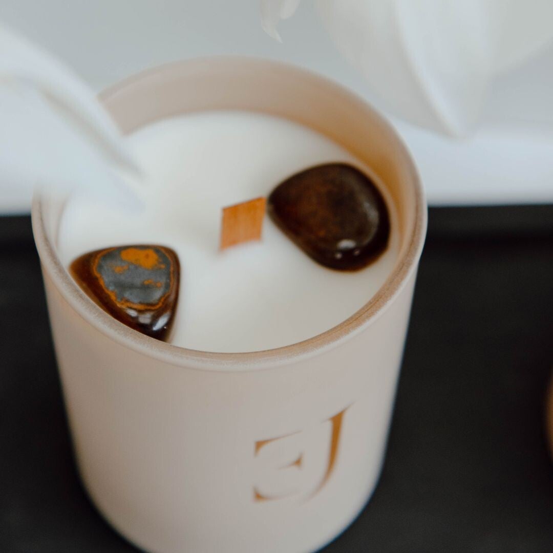 Crystal candle tiger eye protection
