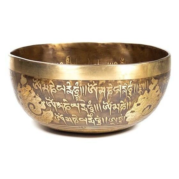 Klankschaal Tibet Gegraveerd (22 cm)