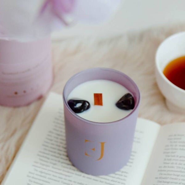 Crystal candle amethist succes