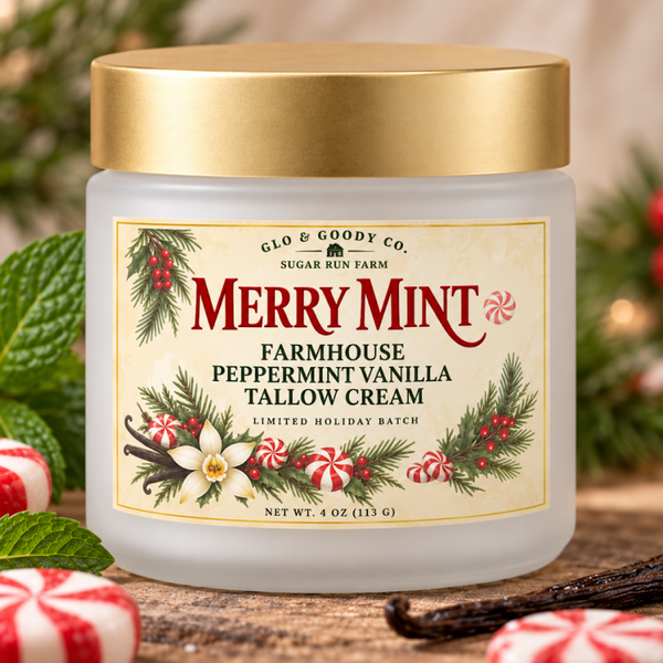 Merry Mint Farmhouse Peppermint & Vanilla Tallow Cream