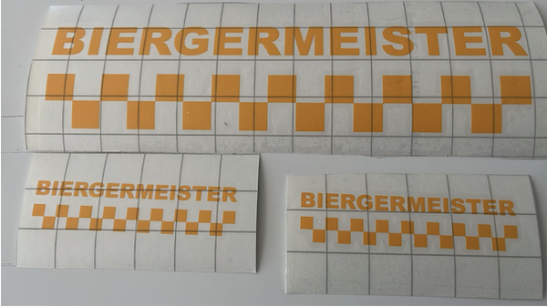 Aufkleber Biergermeister