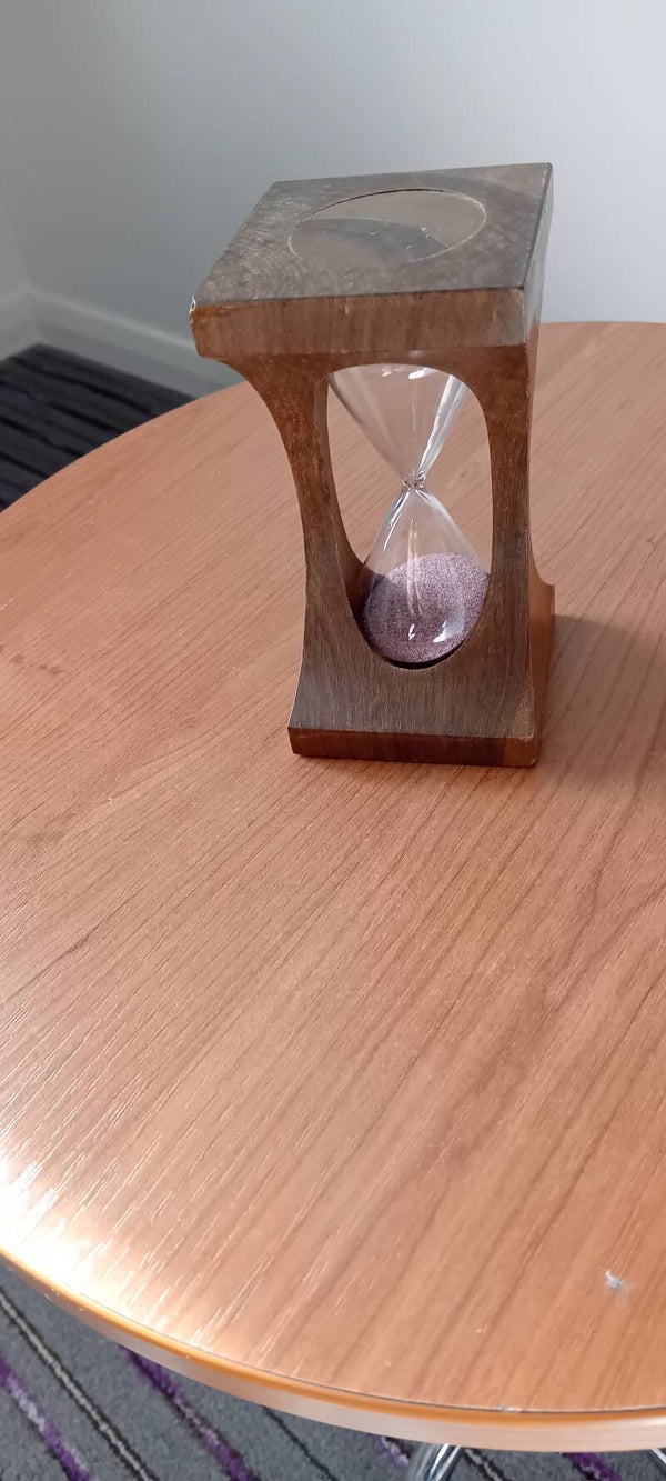 Tactile And Decorative Wooden Egg Timer.  Uk Postage Only