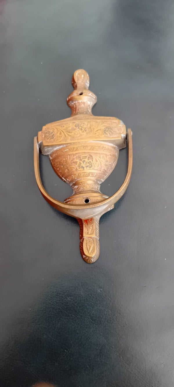 Ornate metal/brass? Door Knocker.  Uk Postage Only