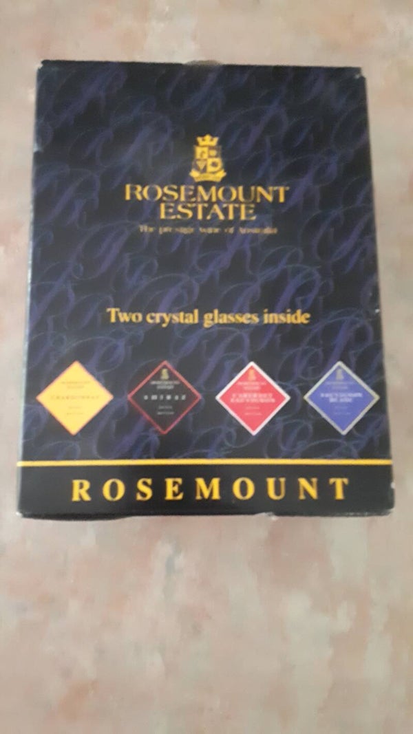2 Rosemont Crystal glasses#