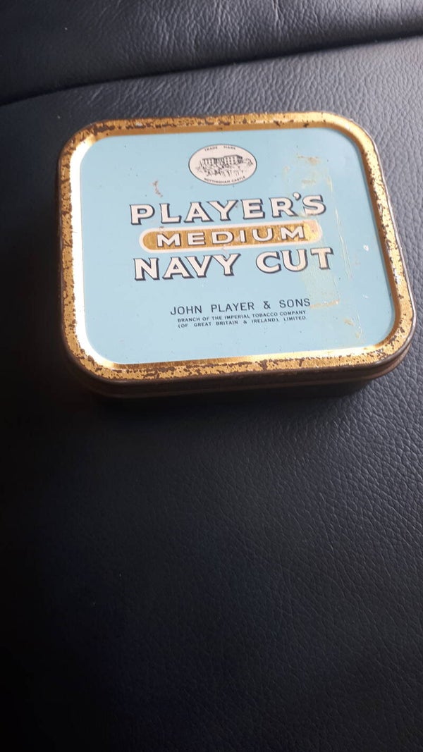 Vintage Players Medium Navy  Cut Empty tin## UK POSTAGE ONLY