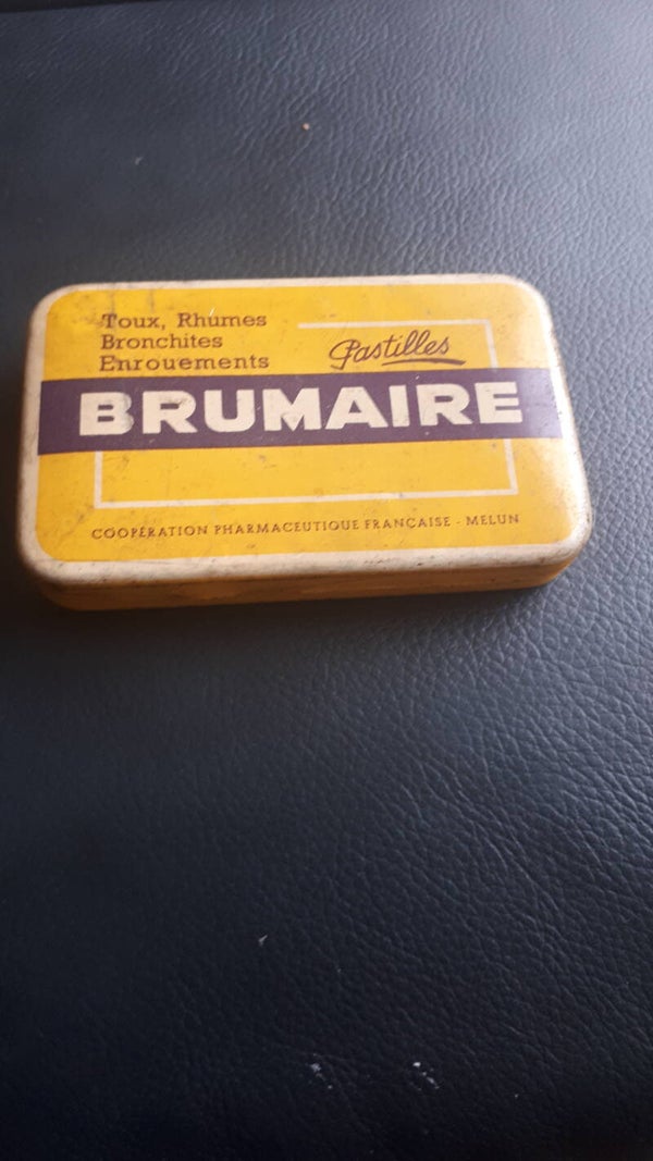 Brumaire Pastilles Empty Tin ## UK POSTAGE ONLY
