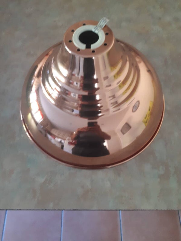 SOLD SOLD Retro/Industrial copper coloured light shade.