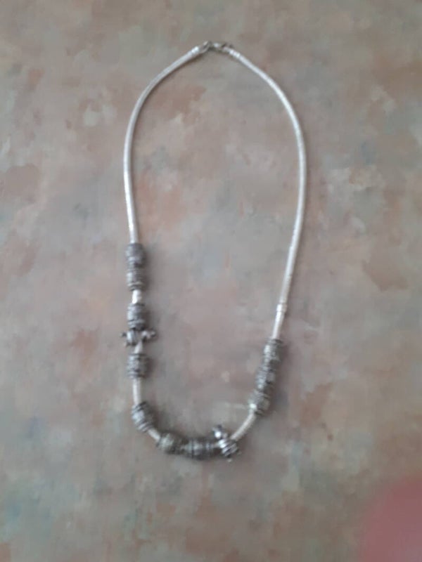 SOLD SOLD Vintage Heavy Ornate Stamped 925 Necklace