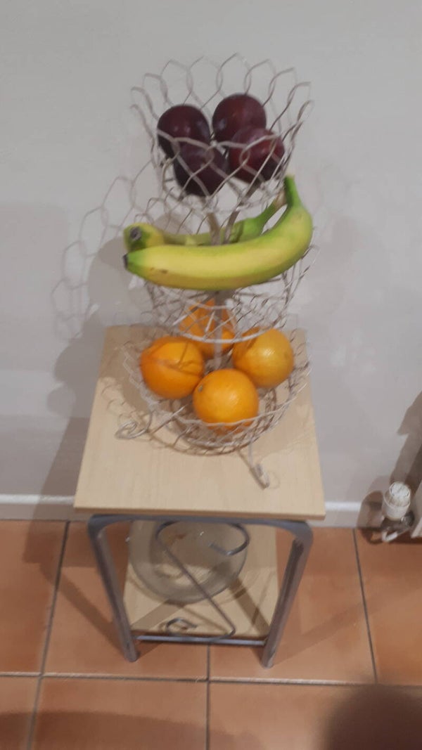 Decorative 3 tier fruit/veg stand.. Collection only Caerleon nr Newport Gwent