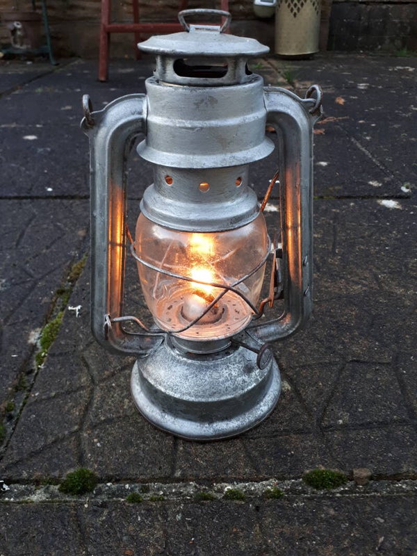 SOLD SOLD Hurricane Style Parafin Lamp. Collection only Caerleon nr Newport Gwent